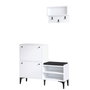 Hanah Home Zapatero Fredy Blanco y Negro